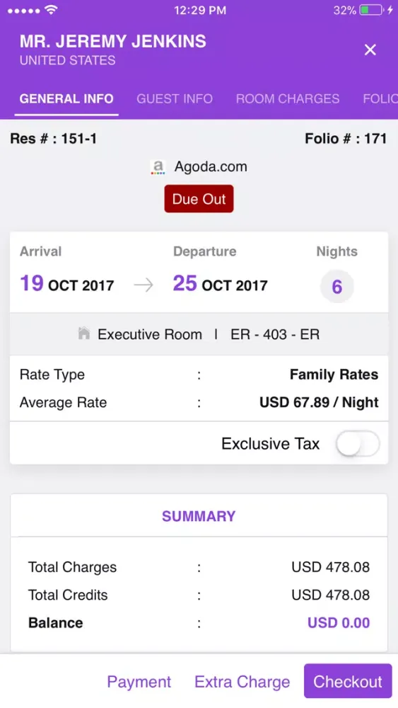 Zrzuty ekranu Hotel PMS – MegaBooker