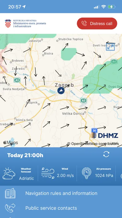 Capturas de pantalla de Nautical Info Service Croatia