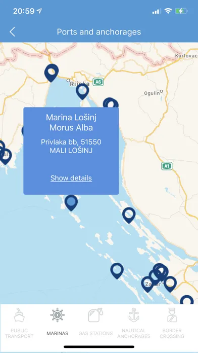 Capturas de pantalla de Nautical Info Service Croatia