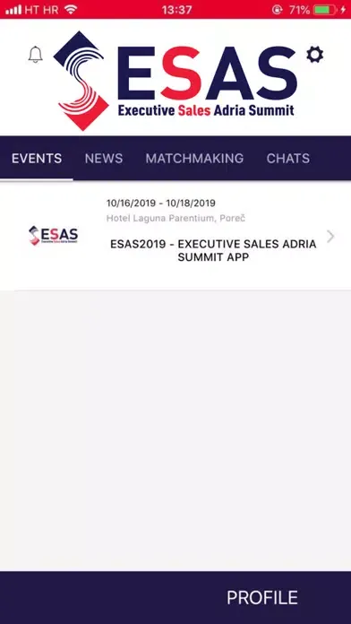 Capturas de tela do ESAS2019