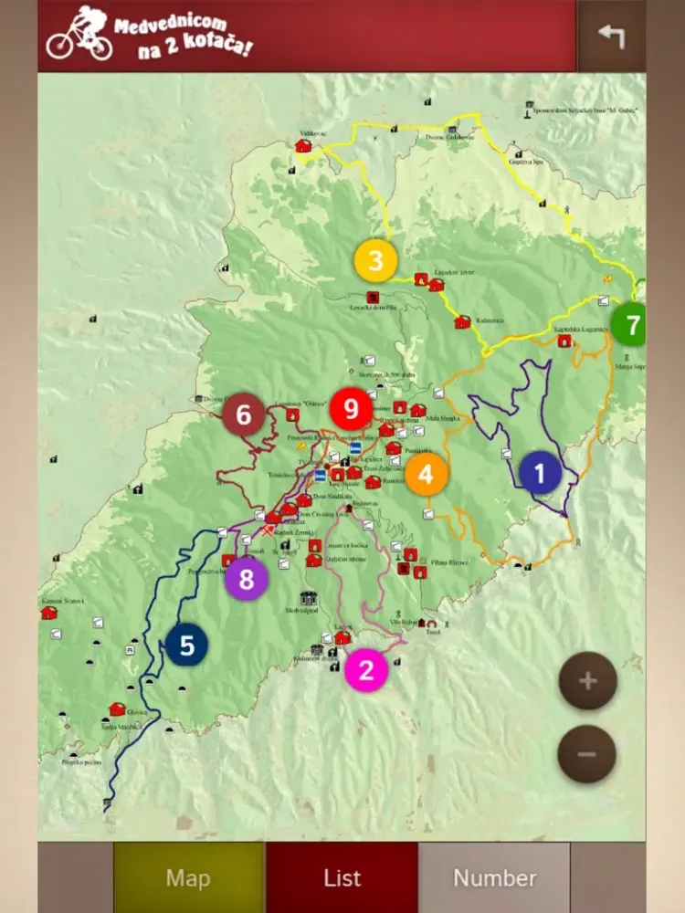 Bike Trails iPad  Ekran Görüntüleri