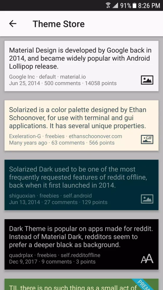 reddit offline Screenshots