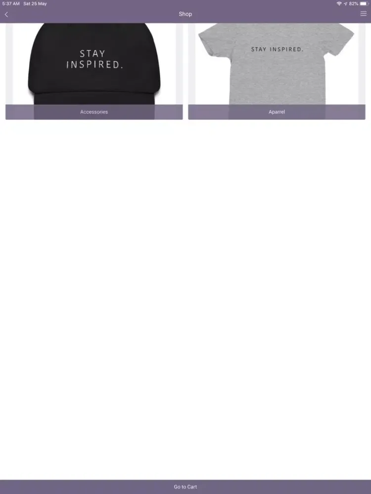 Capturas de tela do Stay Inspired. App iPad 