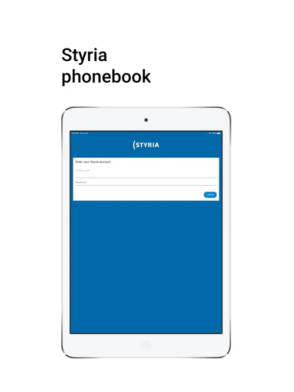 ภาพหน้าจอของ Styria imenik iPad 