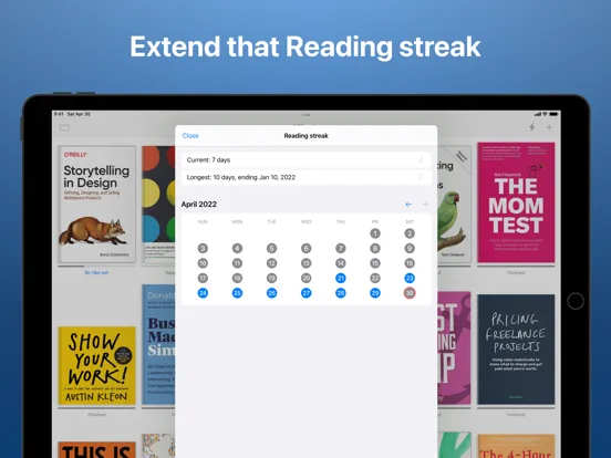 Reading Time - Book Tracker iPad  স্ক্রিনশট