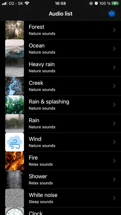 Ảnh chụp màn hình của Relax white noise sleep sounds