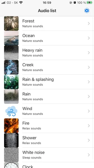 Ảnh chụp màn hình của Relax white noise sleep sounds