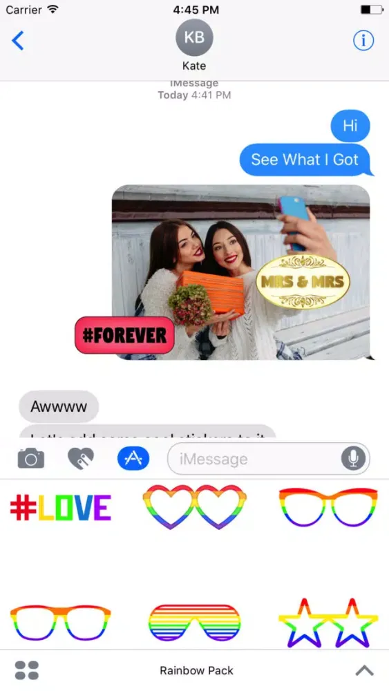 Rainbow Pack- Gay & Lesbian Emojis,Gay Flags Emoji Ekran Görüntüleri