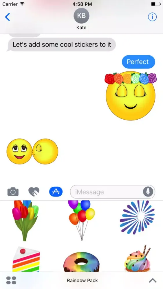 Rainbow Pack- Gay & Lesbian Emojis,Gay Flags Emoji Ekran Görüntüleri