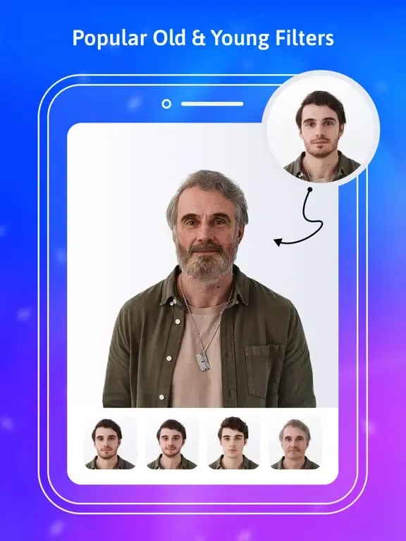 Make me old - Face changer iPad  Screenshots