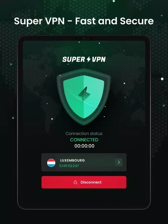 تصاویر SuperVPN : Fast and Secure iPad 