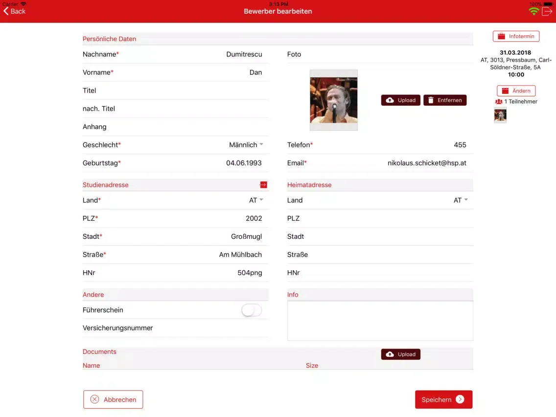 HSP-DerJob iPad  Screenshots