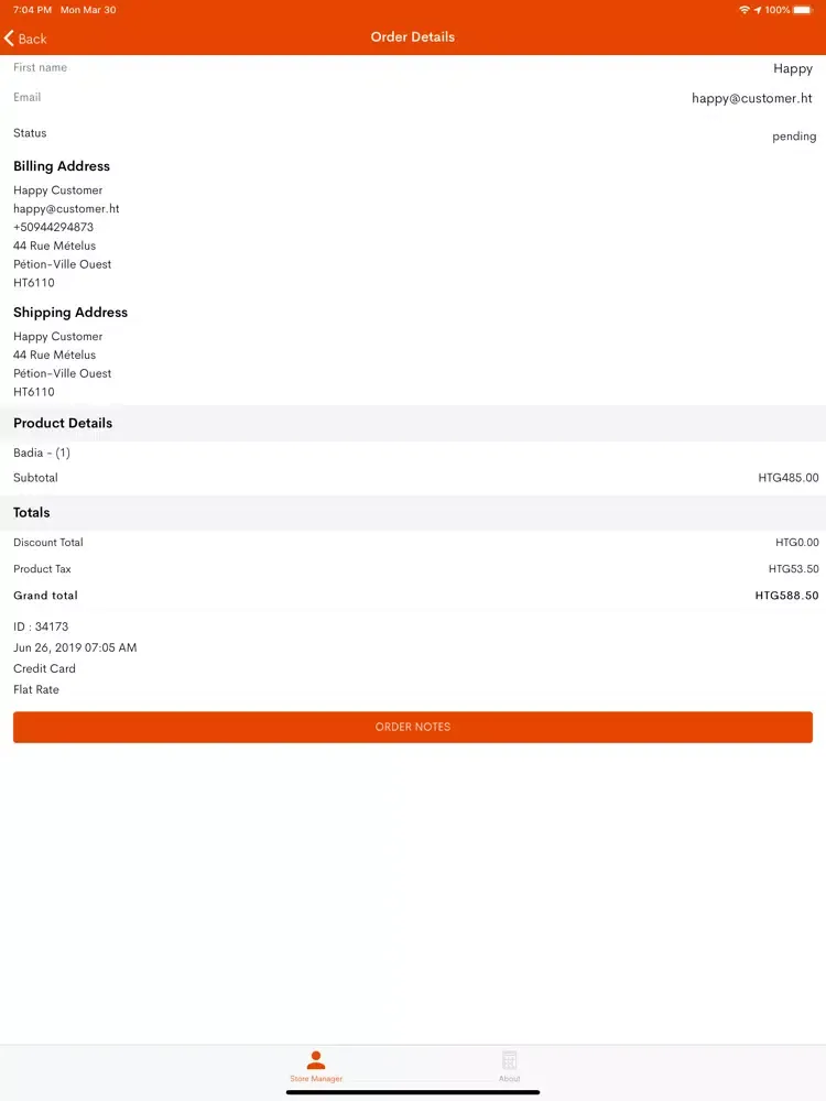 Ảnh chụp màn hình của Piyay Store iPad 