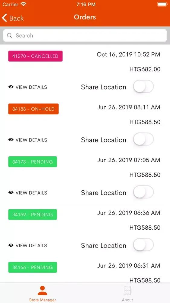 Ảnh chụp màn hình của Piyay Store