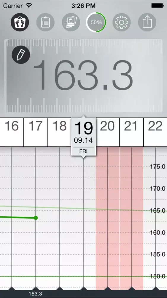 Weight Tracker FIT - body mass control program with smart bmi analyzer应用截图