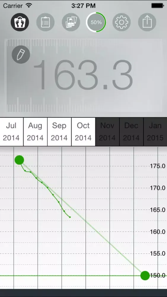 Weight Tracker FIT - body mass control program with smart bmi analyzer应用截图
