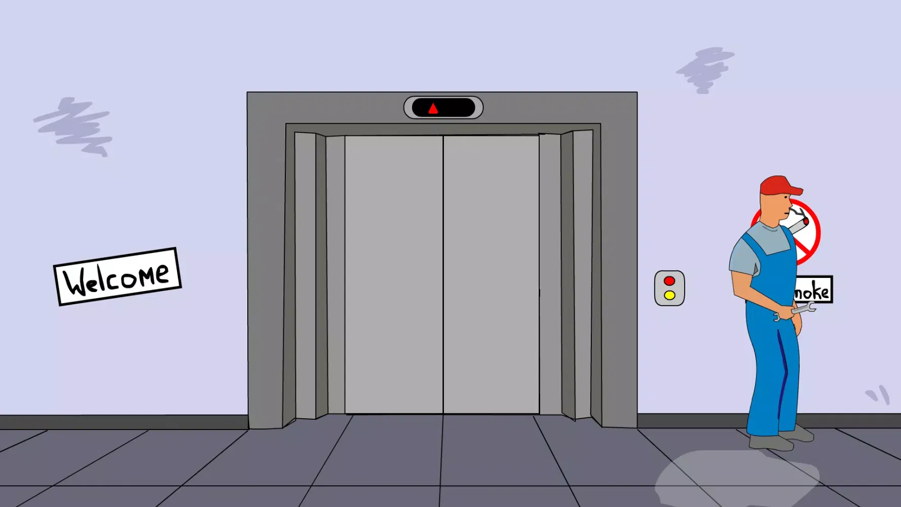 Tangkapan skrin Stickman Escape Lift 2