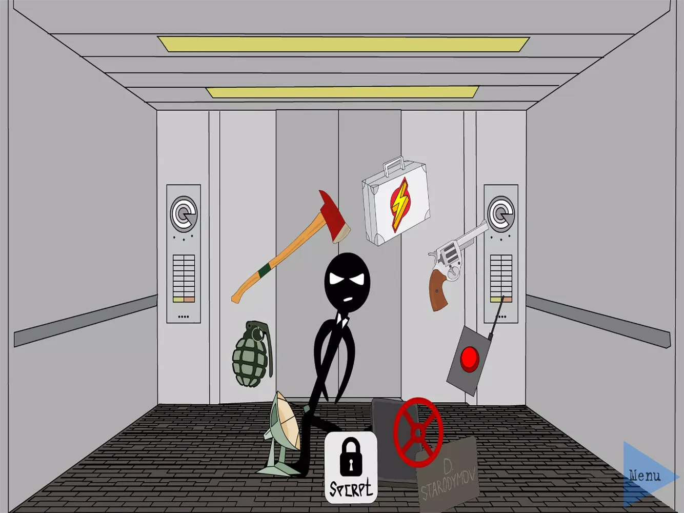 Tangkapan skrin Stickman Escape Lift 2