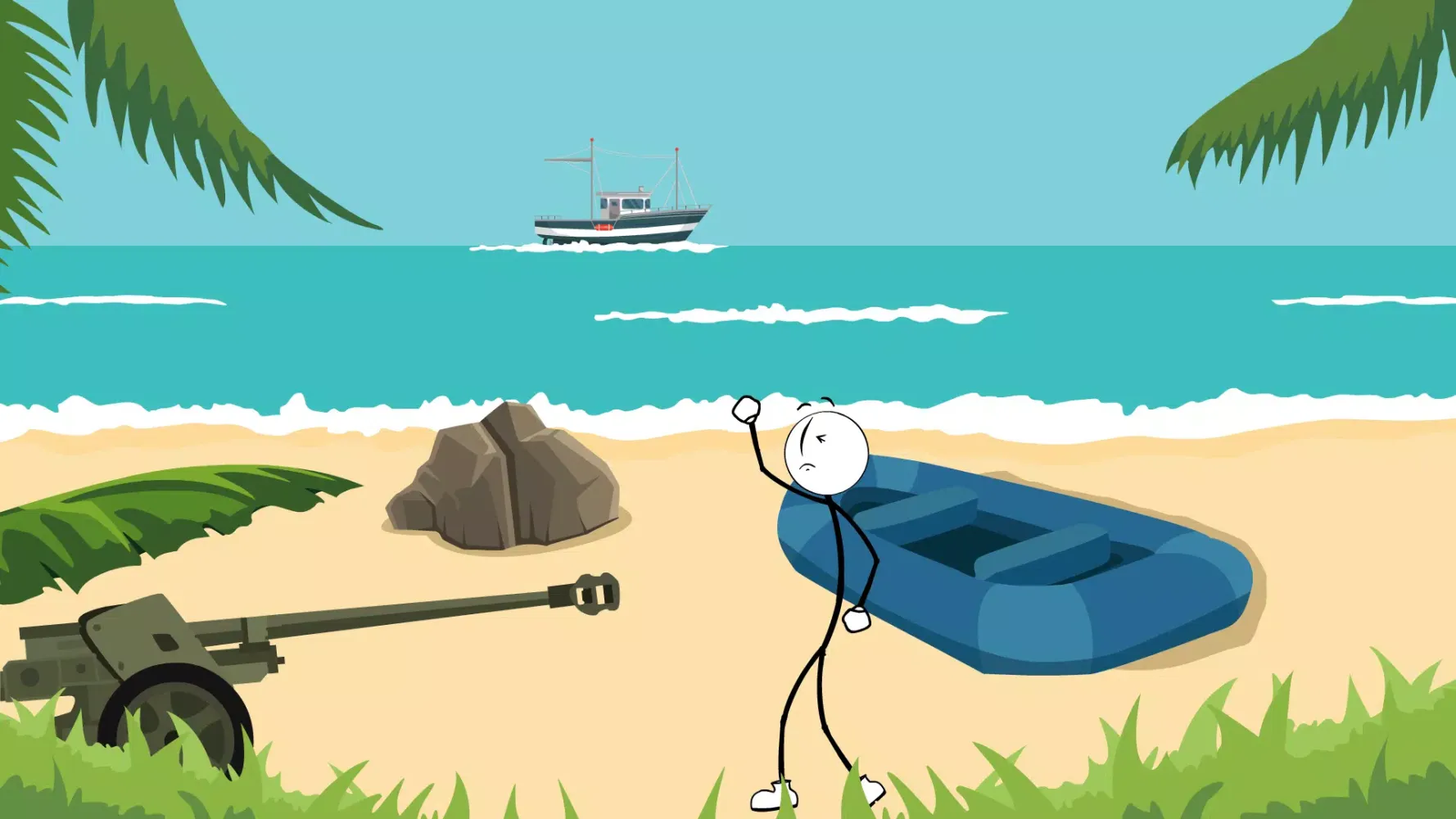 Ảnh chụp màn hình của Escaping the Island : Funny Es