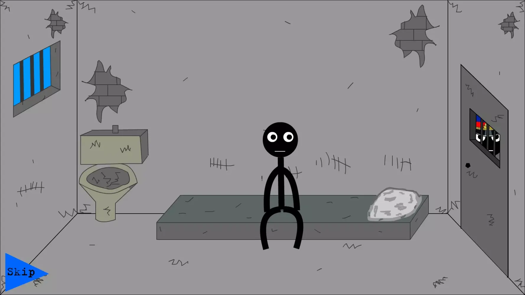 Screenshot di Stickman Jailbreak，Funny Escap