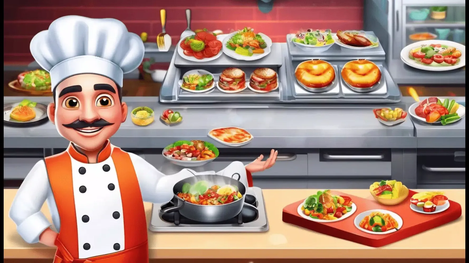 Tangkapan layar Cooking Empire Restaurant Game