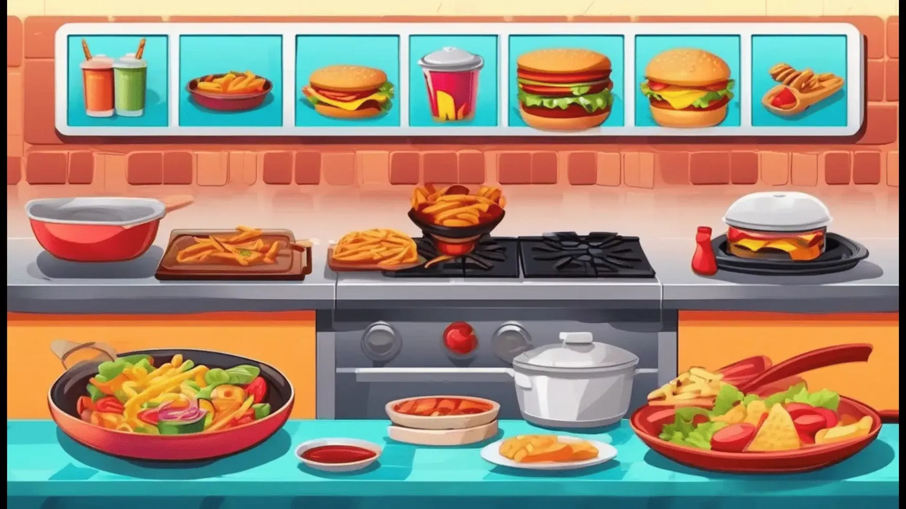Tangkapan layar Cooking Empire Restaurant Game