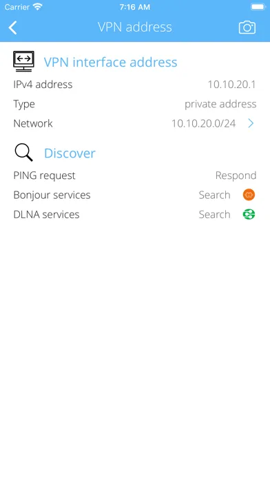 Tangkapan skrin VPN Info