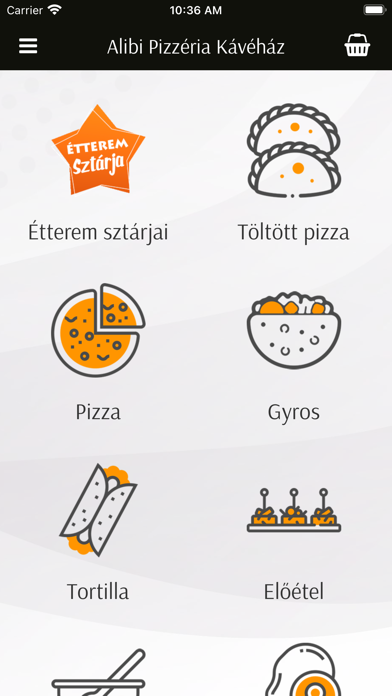 Alibi Pizzéria Kávéház स्क्रीनशॉट