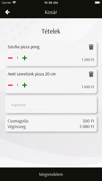 Alibi Pizzéria Kávéház स्क्रीनशॉट