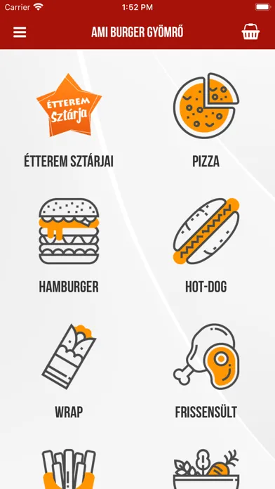 Capturas de tela do Ami Burger Gyömrő