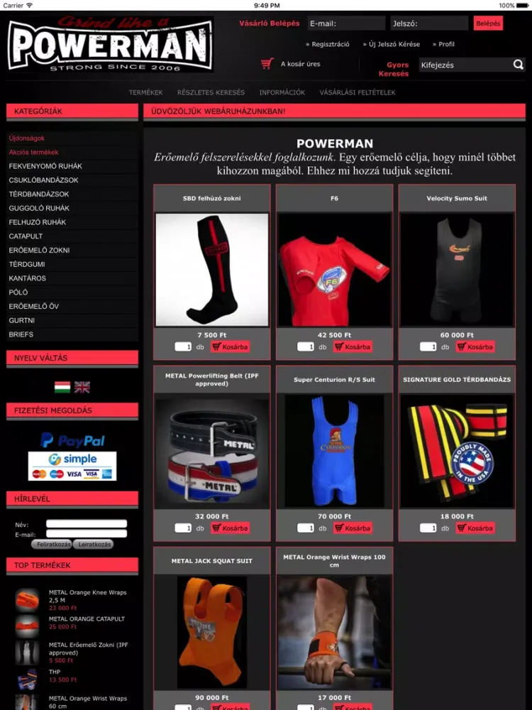 Capturas de pantalla de POWERMAN Powerlifting iPad 