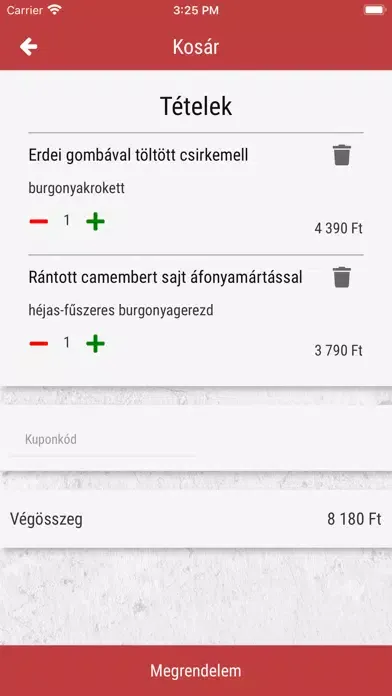 Bacsaszelet Ételbár és Étterem سکرین شاٹس