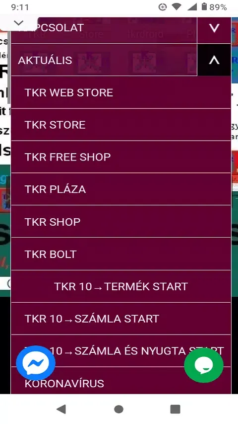 Screenshot di TKR 11