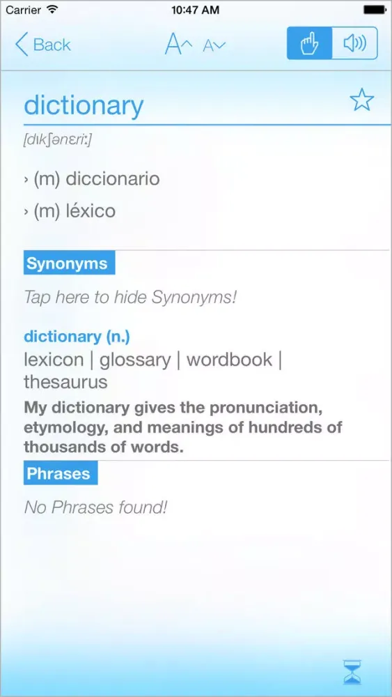 Dictionary Spanish English স্ক্রিনশট