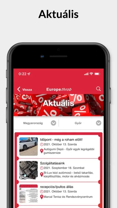 Europethrob Ekran Görüntüleri