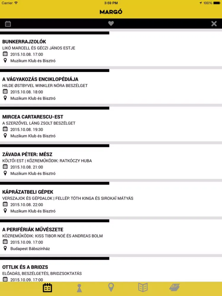 Screenshot di Margó iPad 