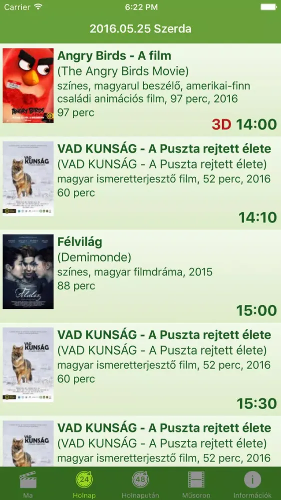 Capturas de pantalla de Savaria Filmszínház