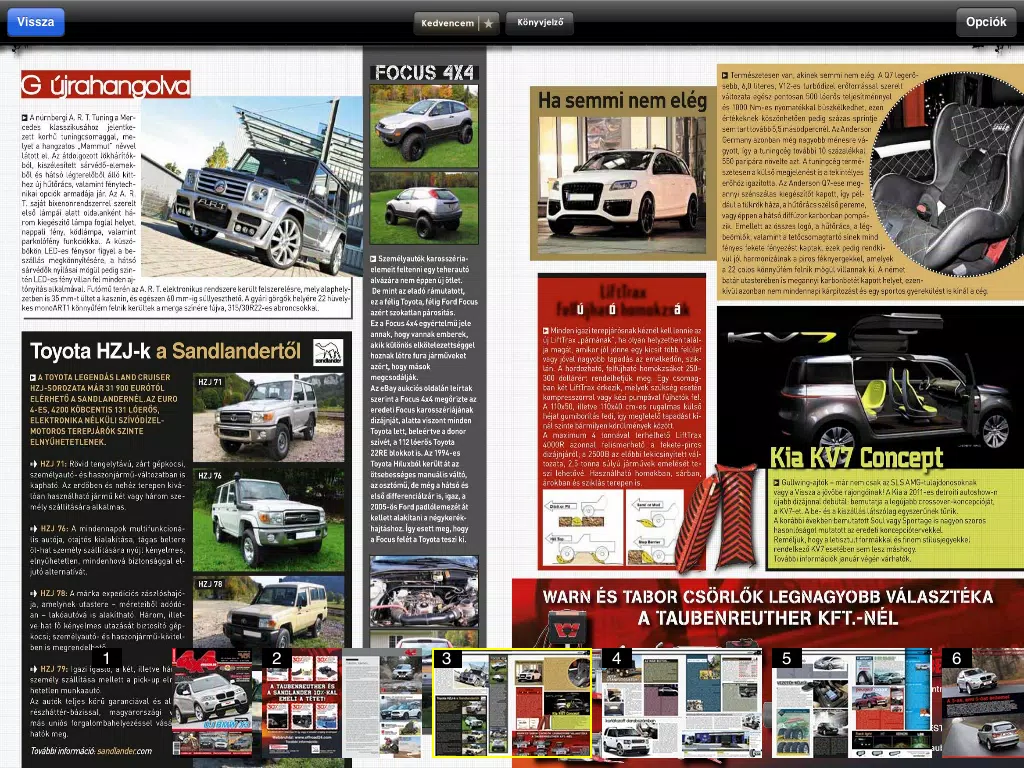 4x4 magazin iPad  سکرین شاٹس