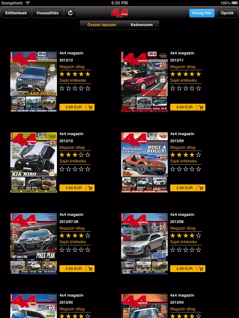 4x4 magazin iPad  سکرین شاٹس