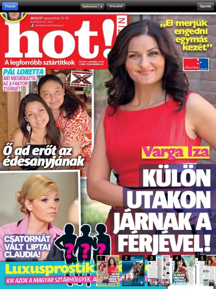 Ảnh chụp màn hình của HOT! Magazin iPad 