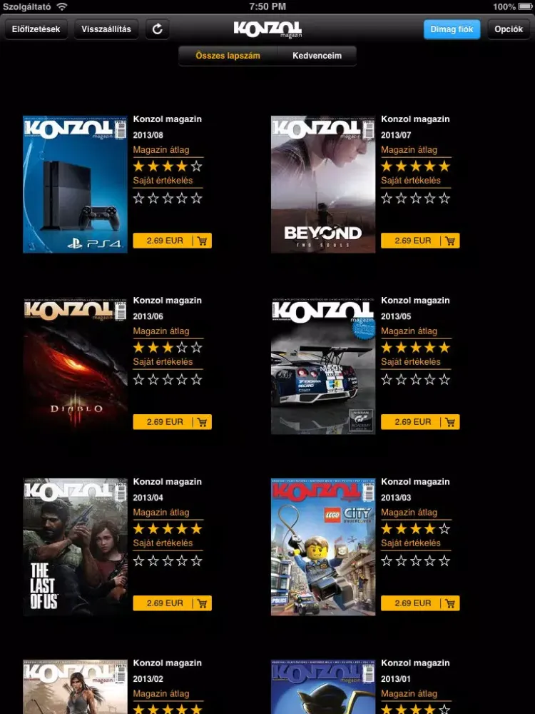 Konzol magazin iPad  スクリーンショット