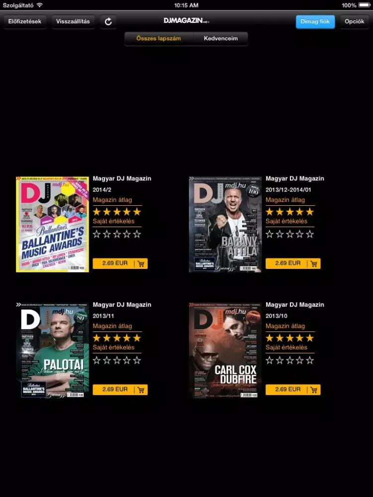 Magyar Dj Magazin iPad  Screenshots