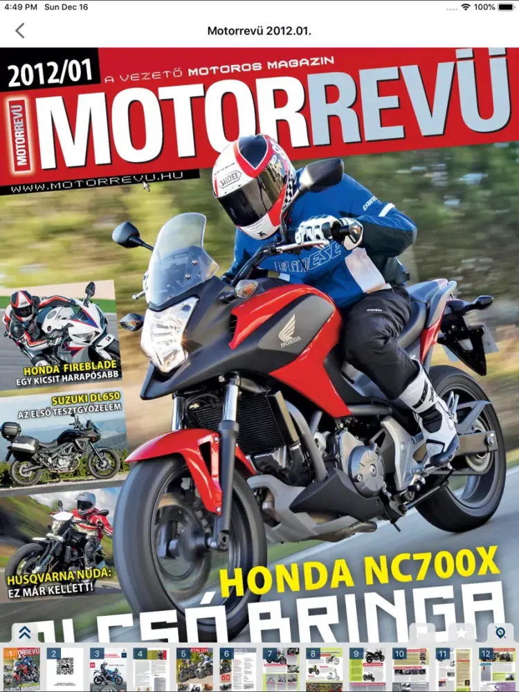Скриншоты Motorrevü iPad 