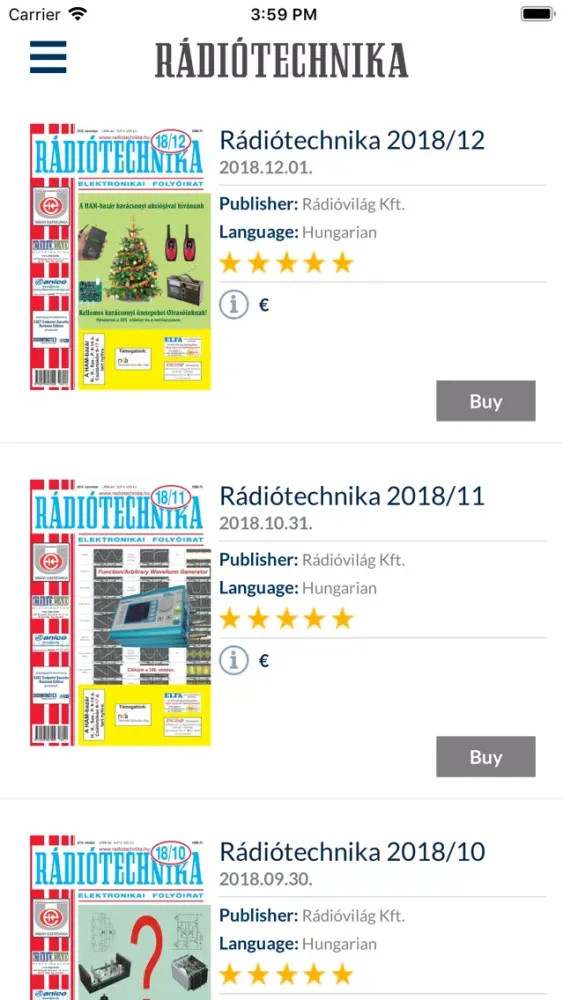 Captures d'écran de Rádiótechnika