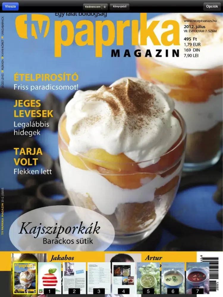 Скриншоты TV Paprika Magazin iPad 