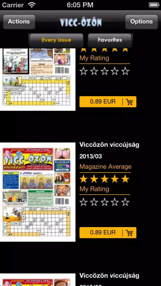 ภาพหน้าจอของ Viccözön viccújság