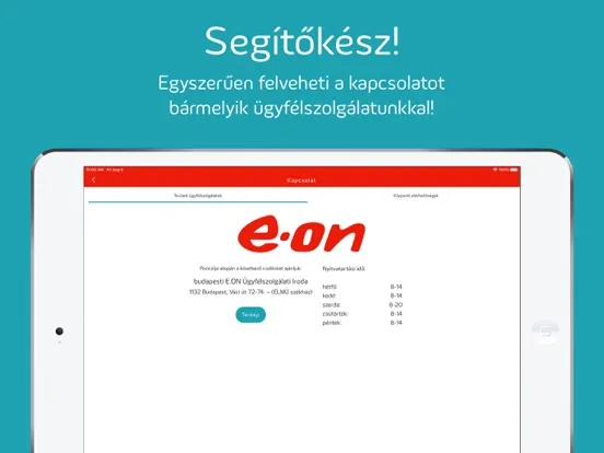 E.ON Hálózat iPad  Screenshots