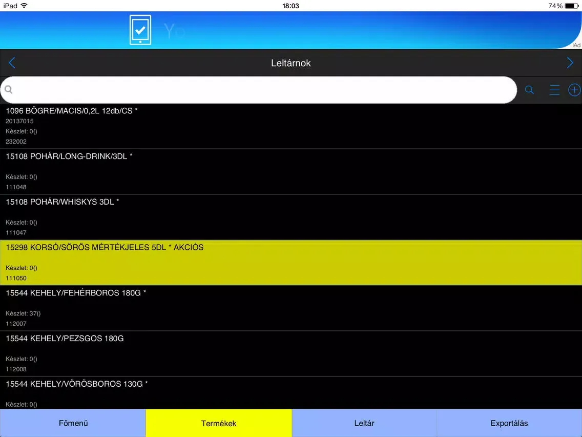 تصاویر Leltárnok iPad 