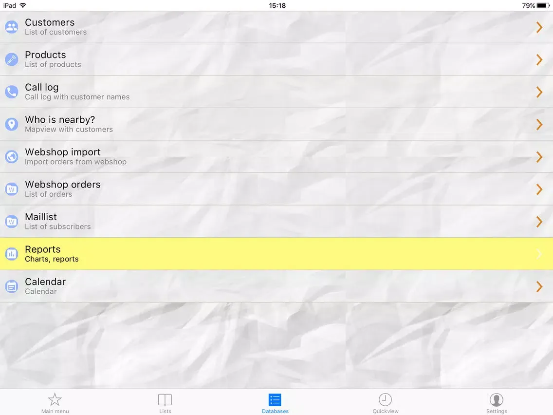 SalesRep-CRM iPad  Ekran Görüntüleri