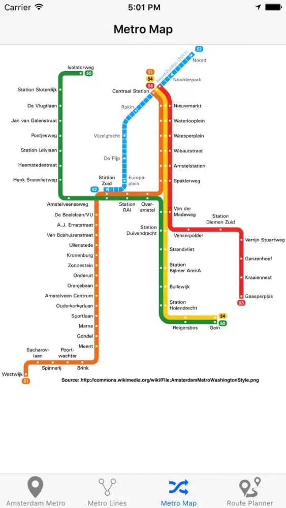 ภาพหน้าจอของ Amsterdam Metro - Subway